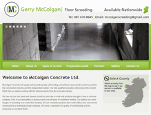 Tablet Screenshot of mccolganscreeding.com